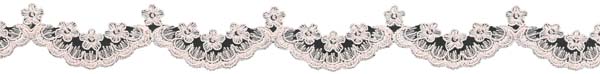CORDED SEQUIN EDGING - ANT ROSE